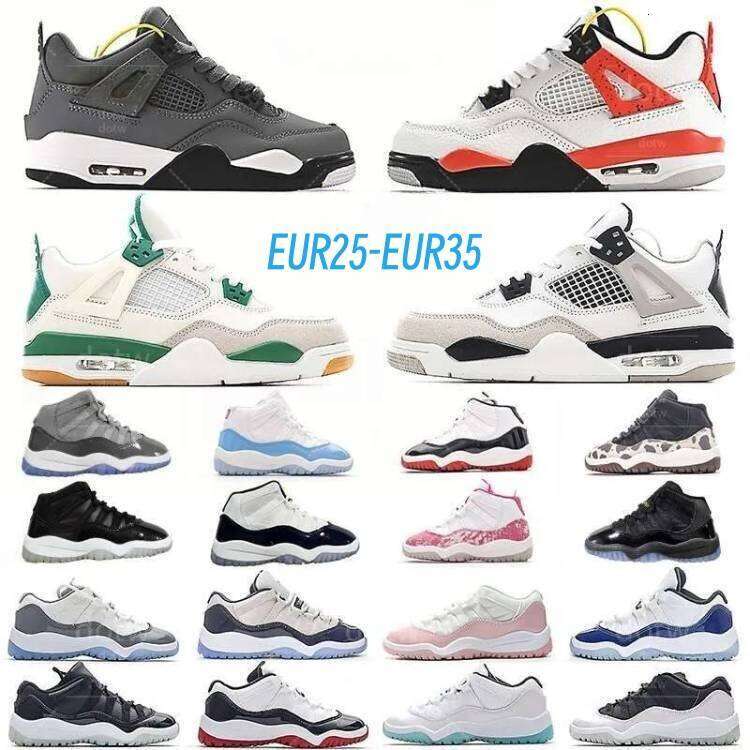 Kids Shoes Basketball Shoe Black cat Toddler Sneakers dhgate cool grey University Blue bred Boys Girls kids shoes designer Athletic Outdoor