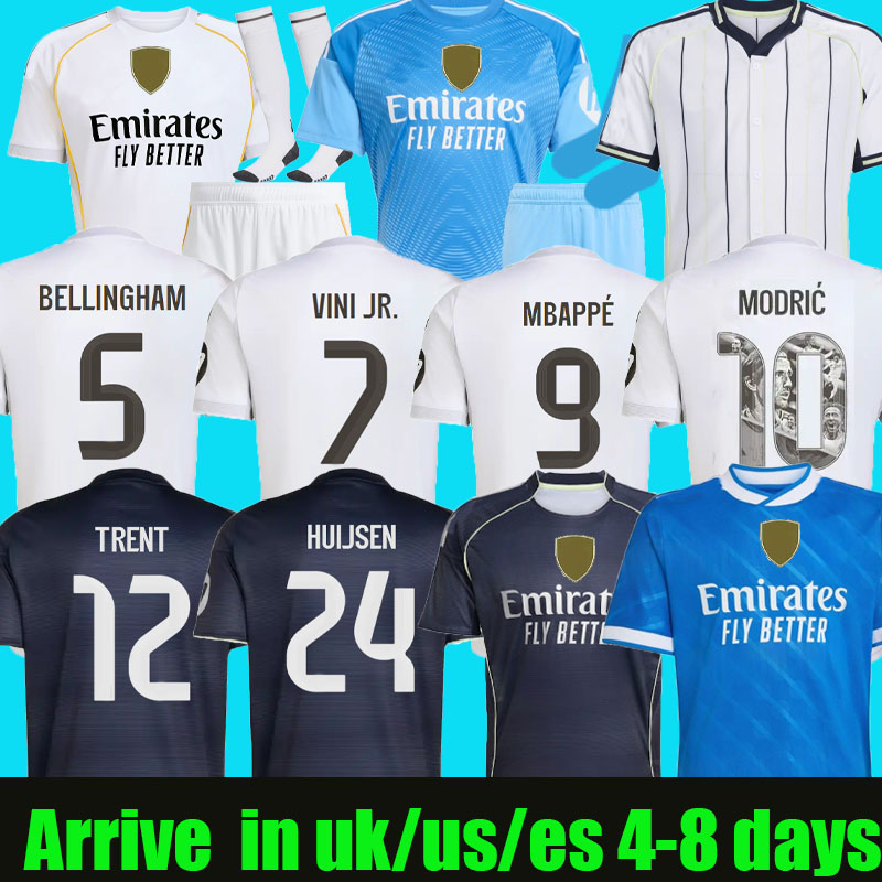 25 26 MBAPPE BELLINGHAM VINI JR soccer jerseys real final valverde TRENT HUIJSEN 2025 2026 football shirt 4th Alexander-Arnold Camisetas MaDrIdS men kids kit ENDRICK