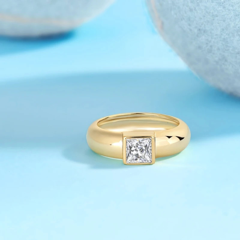 Na Fine Jewelry 18k Gold Plated 925 Sterling Silver Chunky Ring GRA Certificate ict out VVS D Color Women Ring 250617