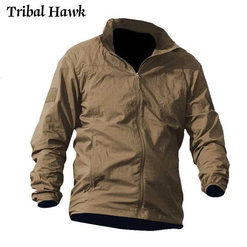 Lightweight Skin Jacket Men Windbreaker Tactical Quick Dry Hooded Jacket Summer Waterproof Thin Sunscreen Raincoat W250623