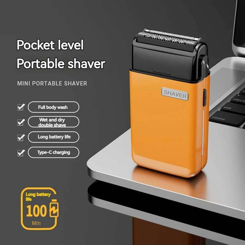 MOTA Mini Electric Reciprocating Two-Blade Type-C Rechargeable Full Body Washable Portable Shaver