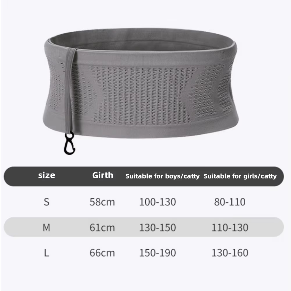 Travel Waist Packs Pouch Bag Multifunctional Knit Breathable Concealed Waist Bag Slim Thin Waist Pack With Hanging Hook Lightweight Packet For Riding 