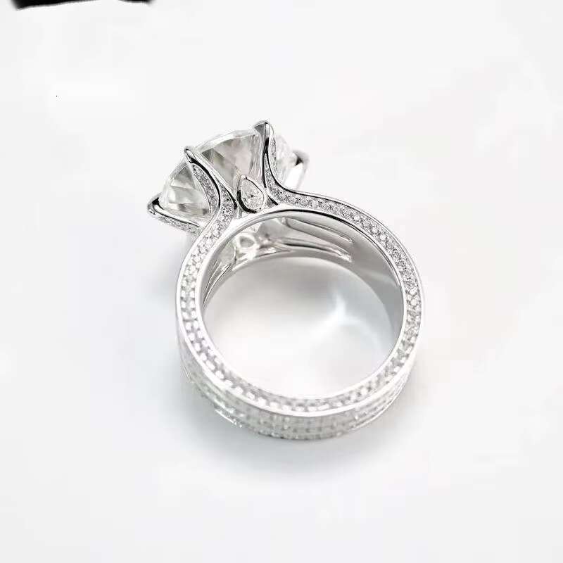 New Arrival 925 Silver 10 Ct Excellent Cut Pass Diamond Test D Color Moissanite Ring for Women Engagement Gift Fine Jewelry