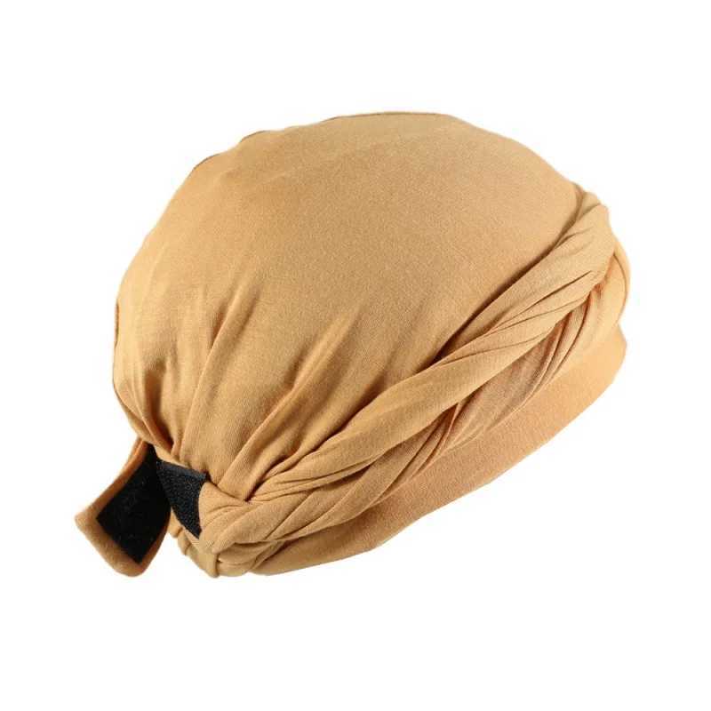 New Men Woman Double Layer Satin Lining Night Cap Unisex Adjustable Satin Inside Velvet Designer Durag Braided Silk Turban Hats M250623