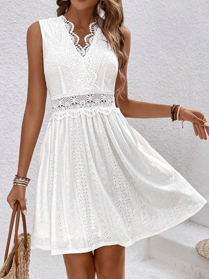 G623Summer European and American cross-border new long skirt high-end printed Bohemian leisure beach dress