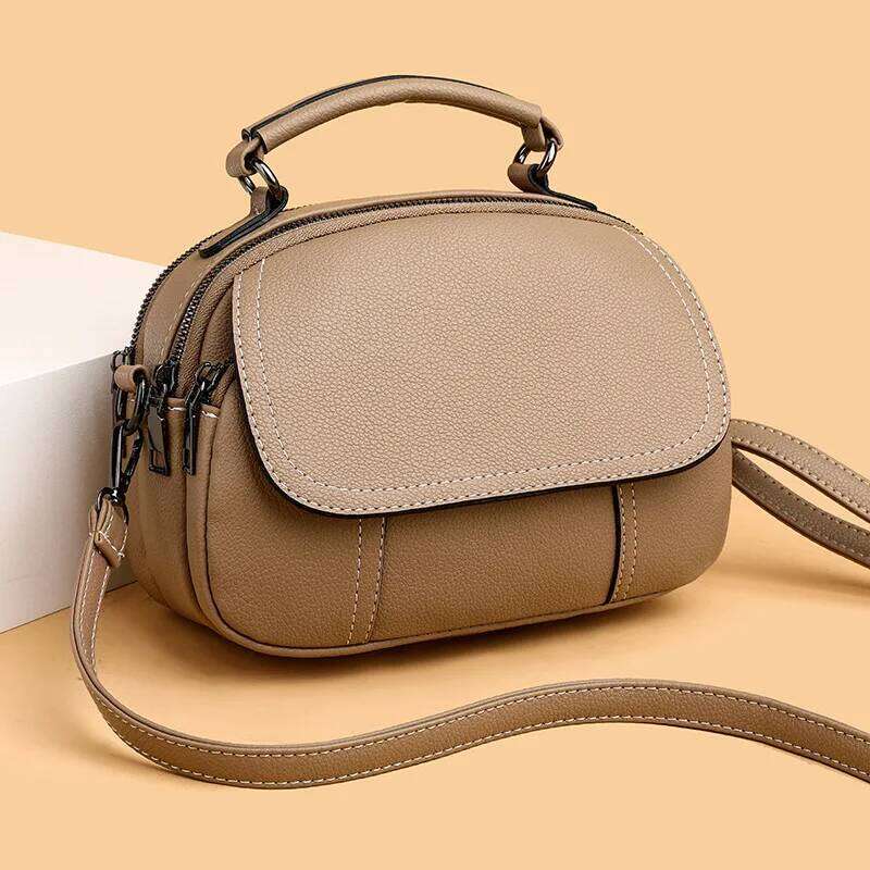 High Quality Fashionable Retro PU Leather Classic Small Shoulder Crossbody Bag Women's Luxurious Shell Handbags