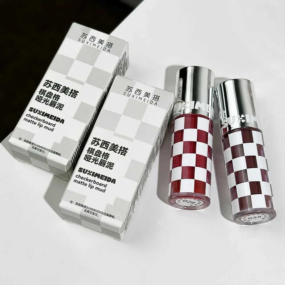 Matte Lipstick Lip Gloss Sexy Nude Red Waterproof Lasting Dark Purple Matte Lipstick Natural Lip Makeup Chocolates Lip Tint Korea XJ250623