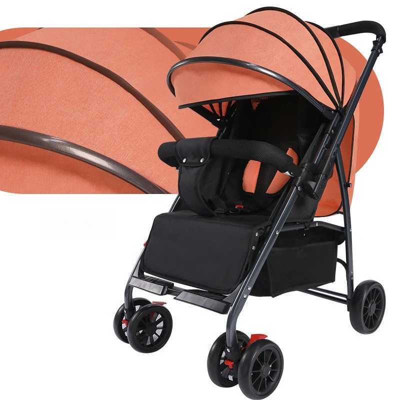 2025 New Two-way Push Baby Stroller One-hand One-button Foldable High-view Lightweight StrollerXJ250623