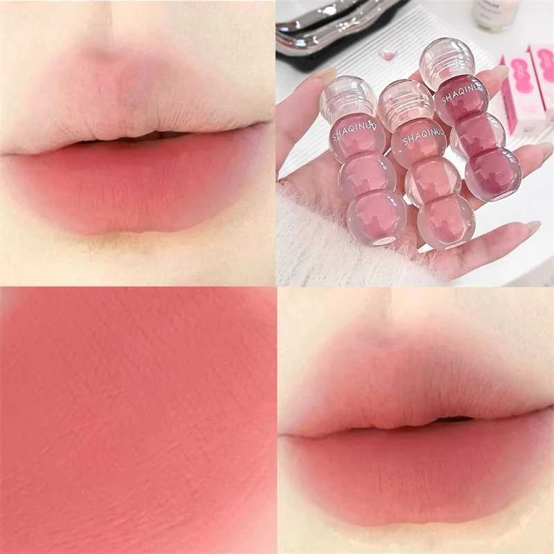 Cute Velvet Matte Lip Gloss Long Lasting Liquid Lipstick Lip Makeup Beauty Nonstick Cup Waterproof Lip Gloss Korean Makeup New XJ250623