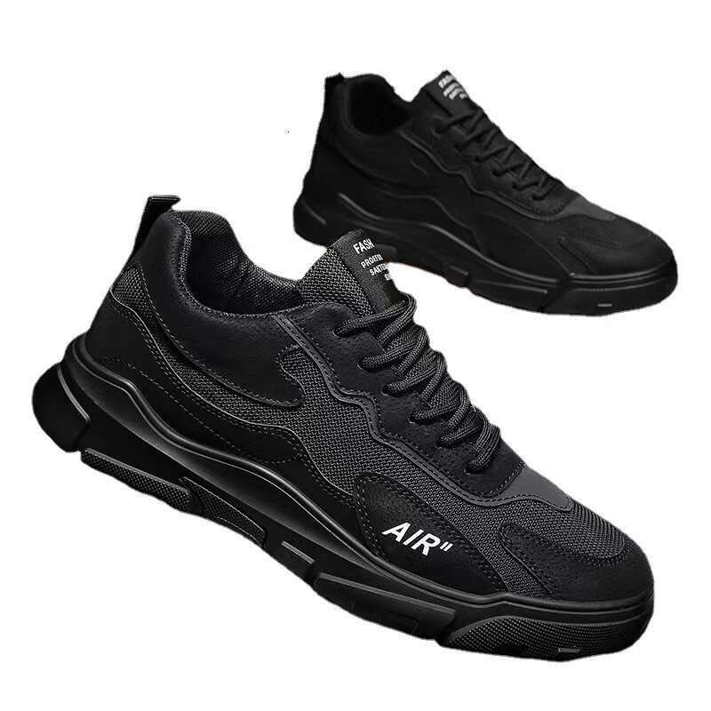 Spring New Simple Fashion Mesh Work Sneakers Outdoor Casual Sports Trendy Men's Shoes