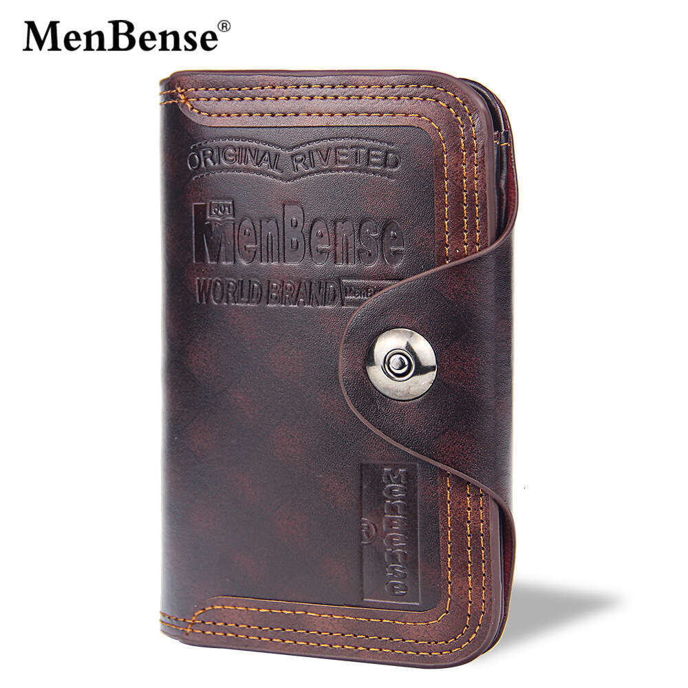 MenBense New Men's Short Fashion Casual Magnetic Closure Large Capacity 70% off Wallet