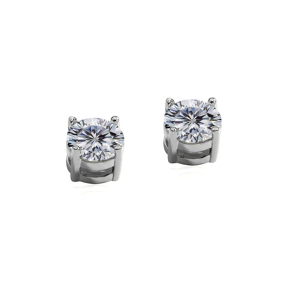 Hip Hop 4-8MM Black Round Zircon Personality Non-Pierced Strong Magnetic Earrings Trendy Ear Jewelry