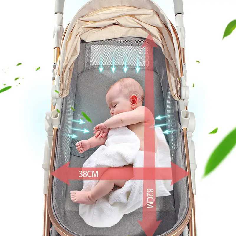 2025 New baby stroller Sleek Portable Stroller Luxury Baby stroller Baby carriage High landscape Portable travel pram newborn XJ250623