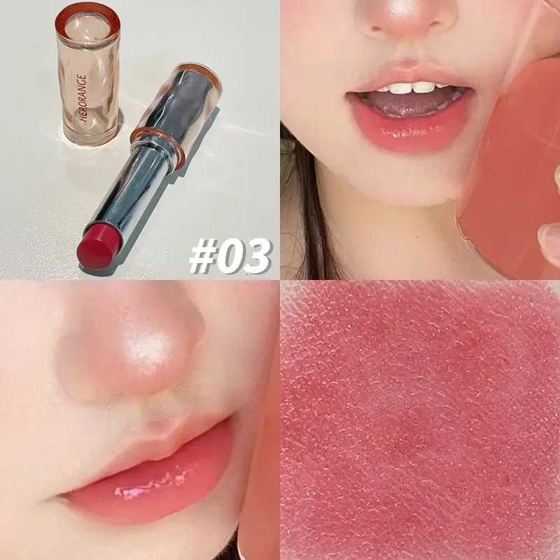 HERORANGE delicate and beautiful mirror light lipstick light makeup lip gloss long-lasting moisturizing without fading.XJ250623