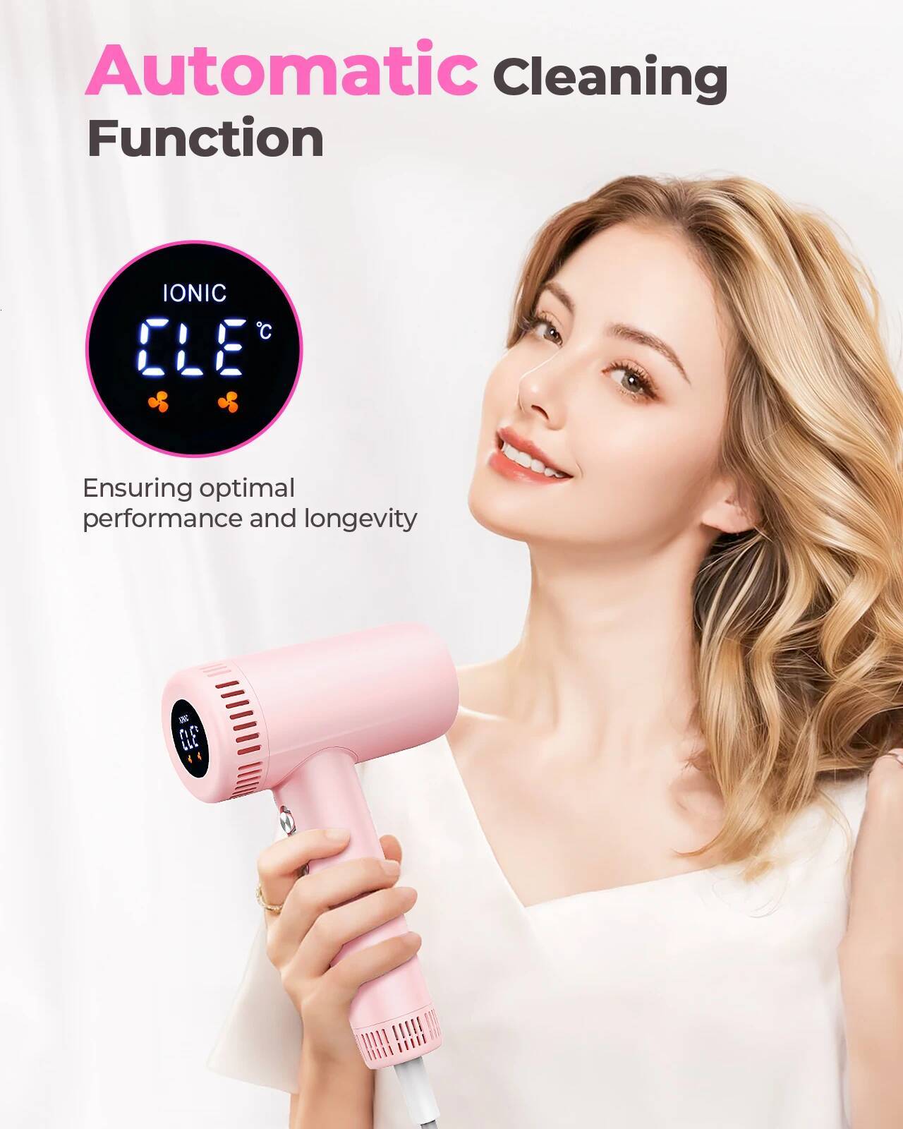 160,000 RPM Hair Dryers 9 Temps Set Ionic Blow Dryer High Speed Fast Drying 1 Min 500 Million Negative Ions Hairdryer for Smooth