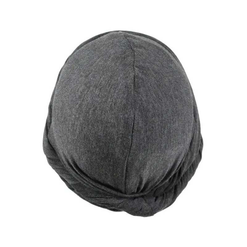 Nation Elastic Mens Turban Hat Satin Lining Stretchy Men Bandana Indian Cap Fashion Male Hip Hop Caps Headband Biker Headwrap M250623