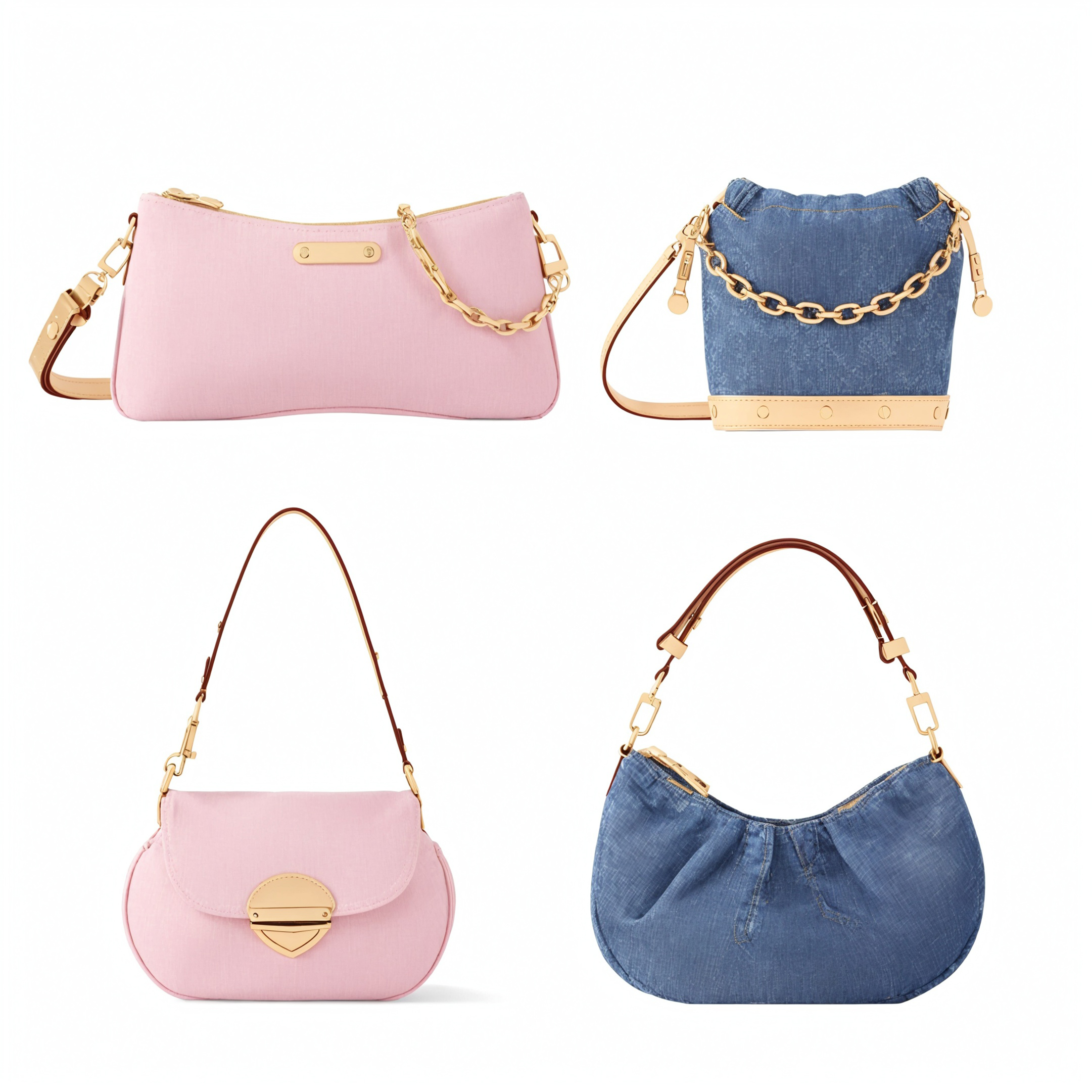 2025 Pink Designer Bag Shoulder Bag Luxury Bag High Quality Women's handbag Purses designer Crossbody Bag Pink denim crossbody designer bags mini bag