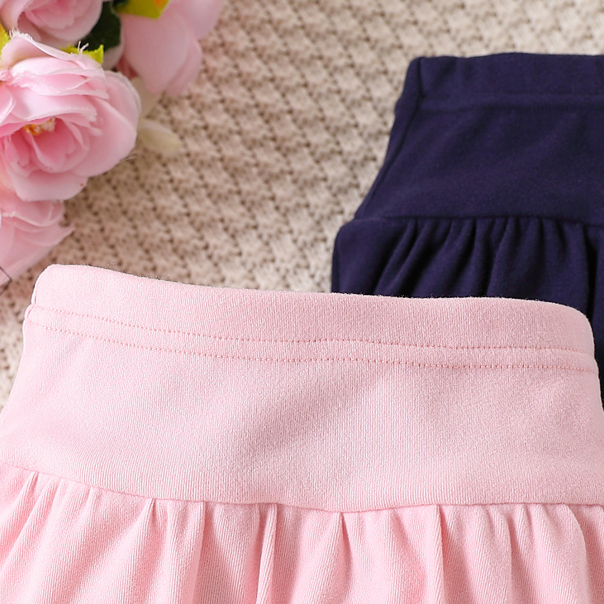 2-piece combination outfit pants skirt for baby girls, casual and cute, with a large skirt and elastic waistband, suitable for children's dance i