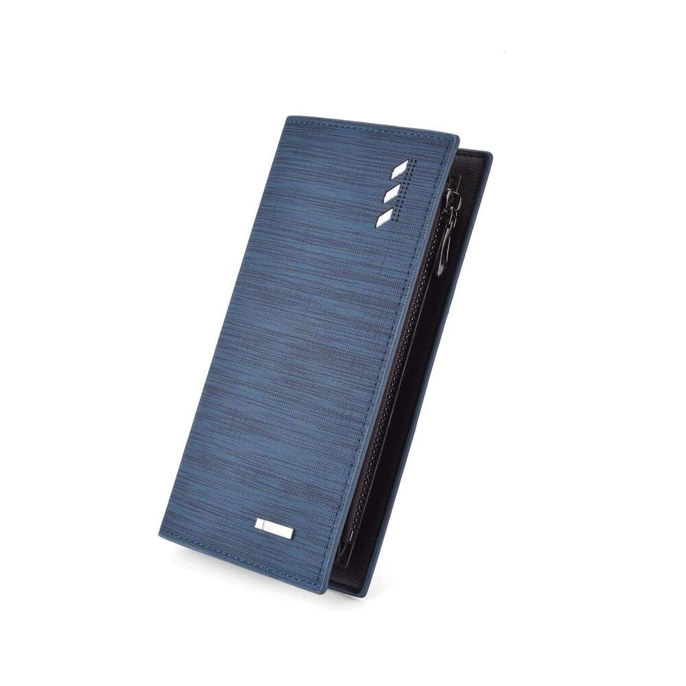 Long for Men Ultra-thin Multi-card Slot Men's Leather Wallet Money Clip Clutch Business Coin Purse Trendy