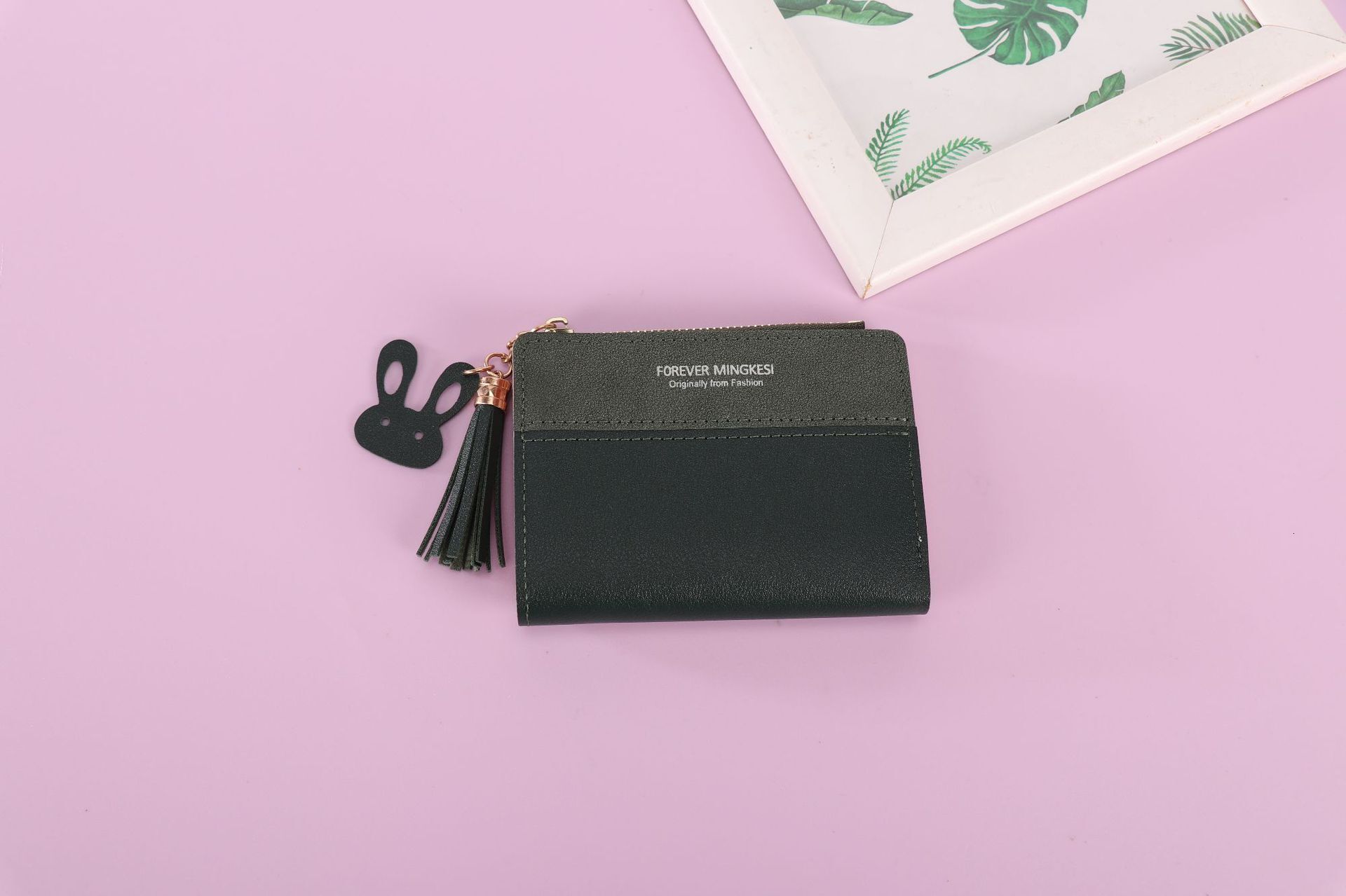 Free Shipping 2025 New Designer Bag Fashion New Women's Short Wallet Zipper Rabbit Coin Purse Female Student Korean Style Fashion Multiple Colors