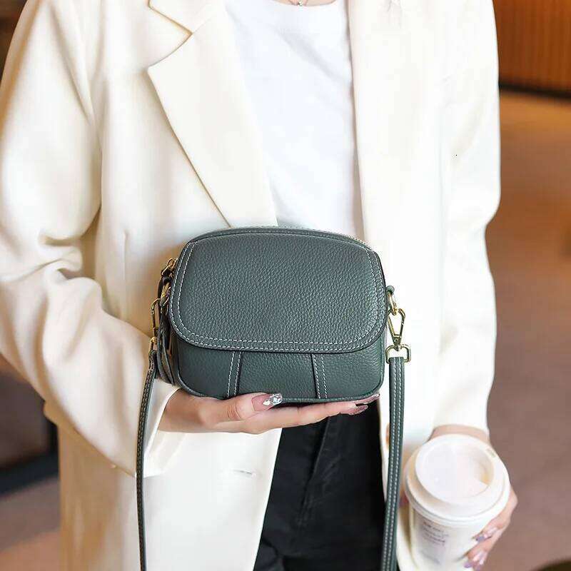 Genuine Leather Bag,Mini Bag, 2025 New Fashion Versatile Handbag, Women's Single Cross Shoulder Small Bag