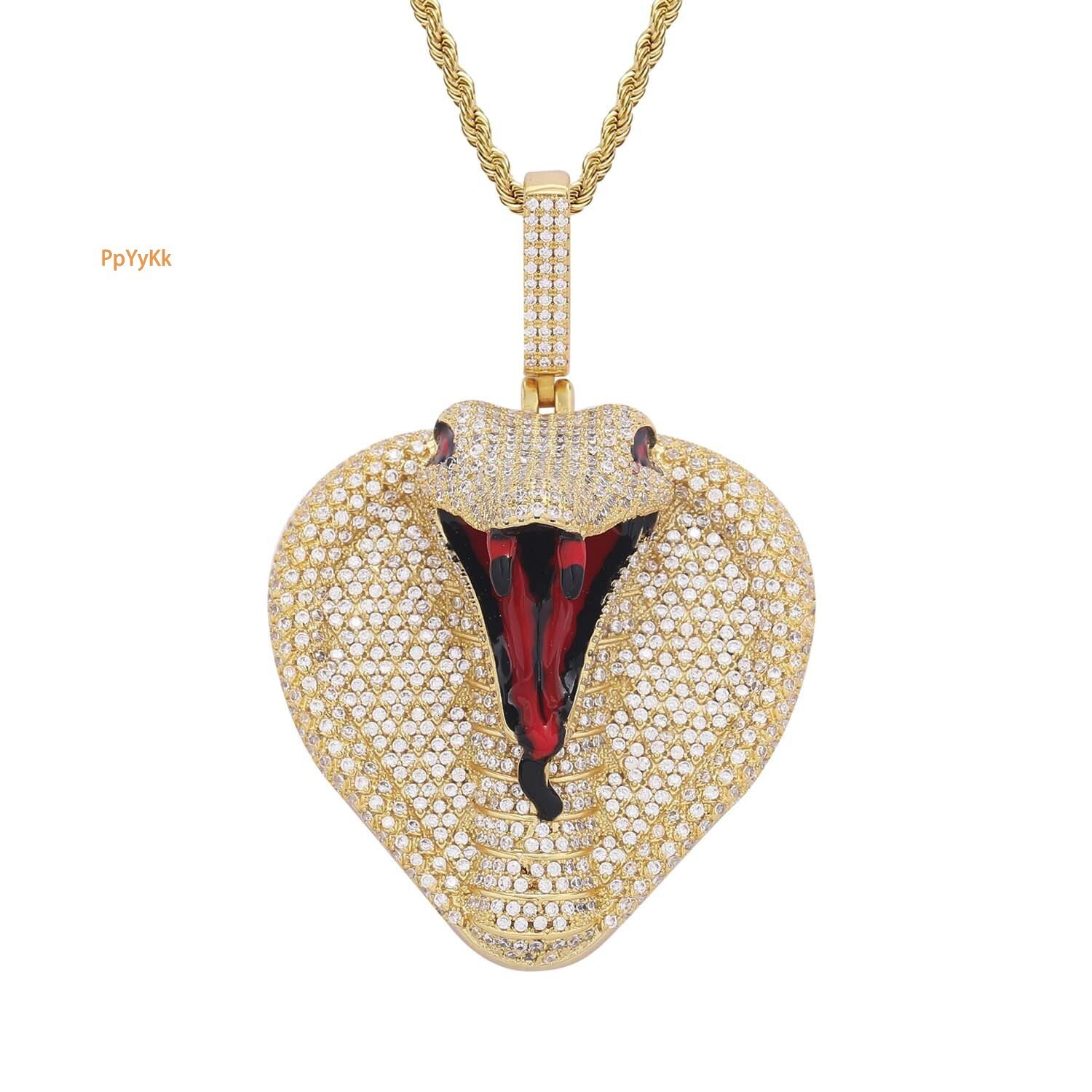 Luxury Moissanite Cartoon Cobra Iced Out Bling Hip Hop Men's Trendy Swag Pendant Accessory Pass the diamond tester