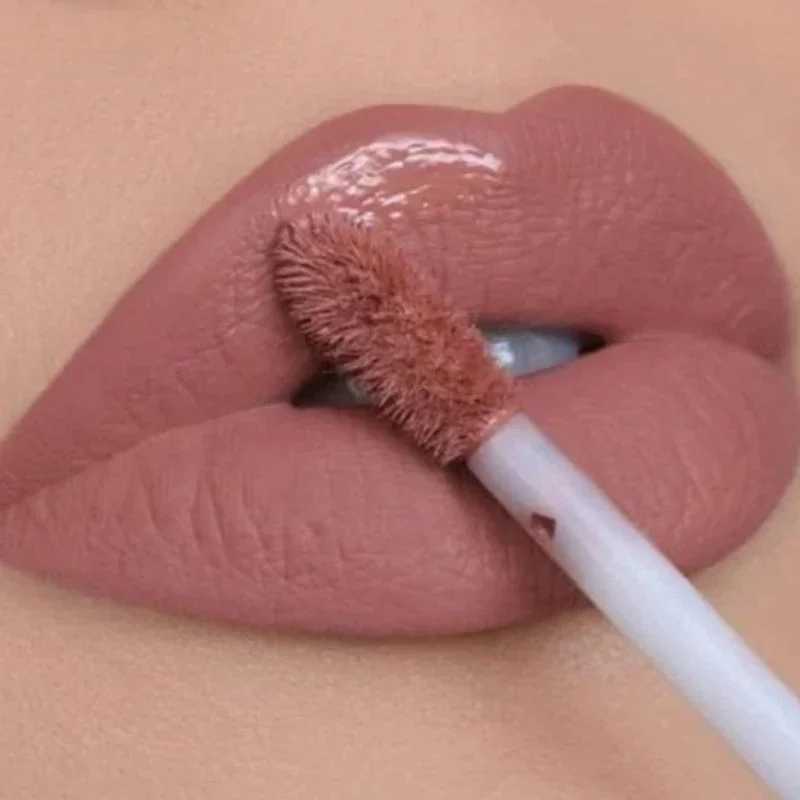 3Pcs/Set Waterproof Matte Nude Lip Gloss Brown Nude Pigment Dark Red Long Lasting Velvet Liquid Lipstick Women Makeup Lip Glaze XJ250623