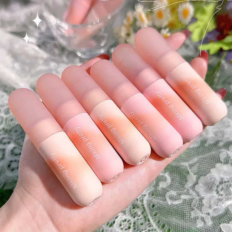 Strawberry Red Sexy Lipstick Velvet Matte Lip Gloss for Women Lasting Non Stick Waterproof Easy To Apply Lip Mud Korean Makeup XJ250623