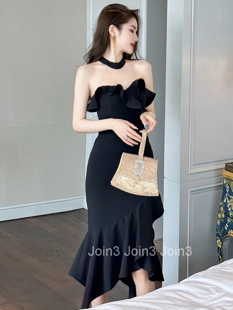 Fashion Summer Evening Dress Women Lady Chic Sexy Off-Shoulder Slim Midi Fishtail Party Prom Birthday Mujer Robe Femme Vestidos