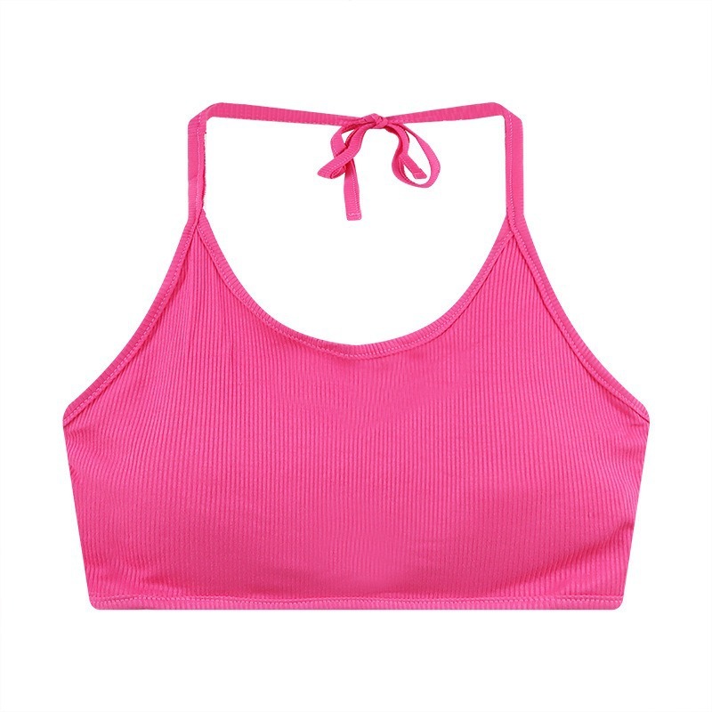 Sexy Women's Bra Bralette Combo: Strapless Top with Elegant Halter Detailing and Comfortable Back Support Bra