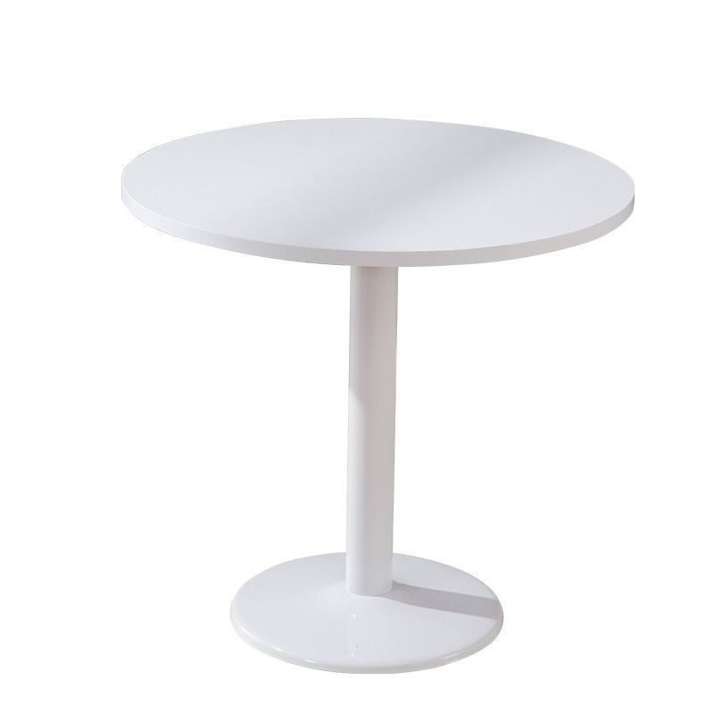 B6231 Iron side table small apartment cream style living room round creative coffee table sofa white side table