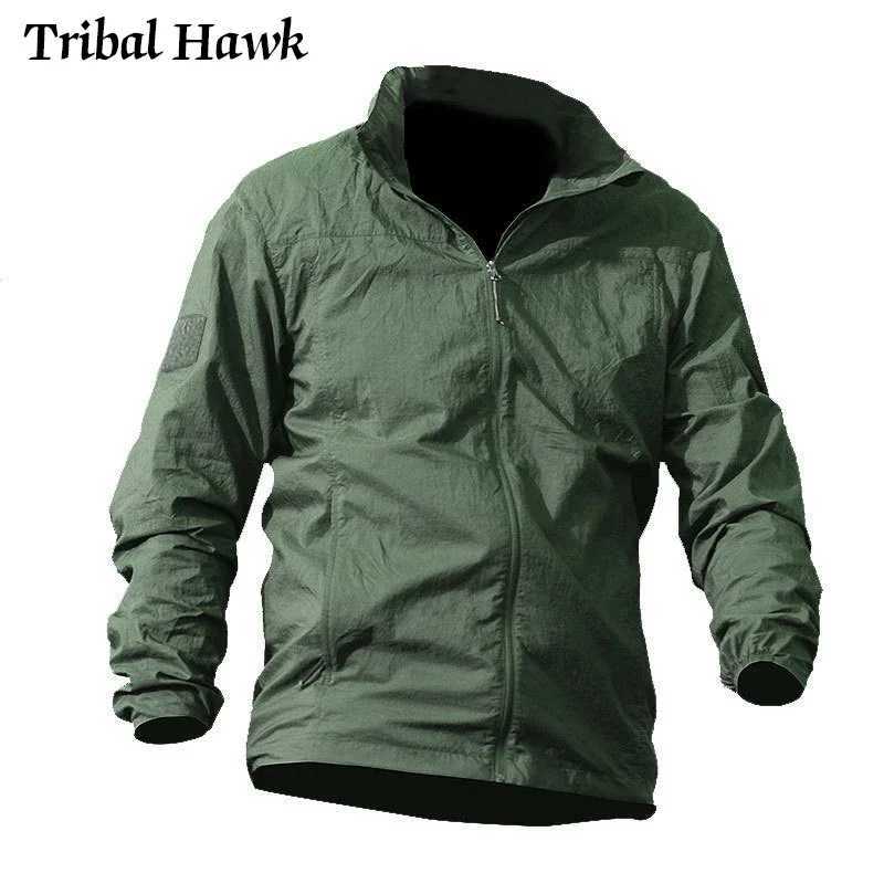 Lightweight Skin Jacket Men Windbreaker Tactical Quick Dry Hooded Jacket Summer Waterproof Thin Sunscreen Raincoat W250623