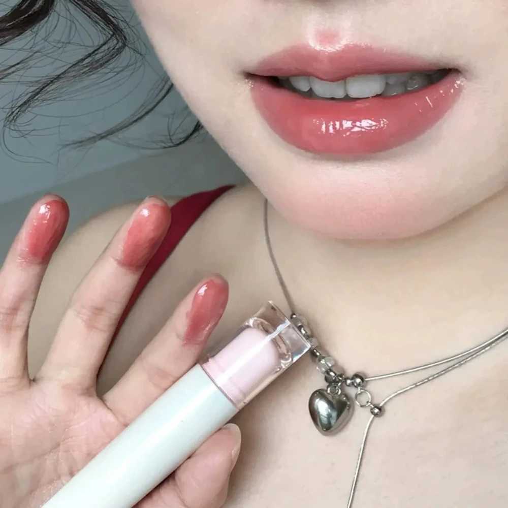 TATIBEAUTY Lip Jelly Hydrating Lipstick Lip Gloss Moisturizing Mirror Lip Glaze Crystal Tint Tender Pink Women MakeupXJ250623