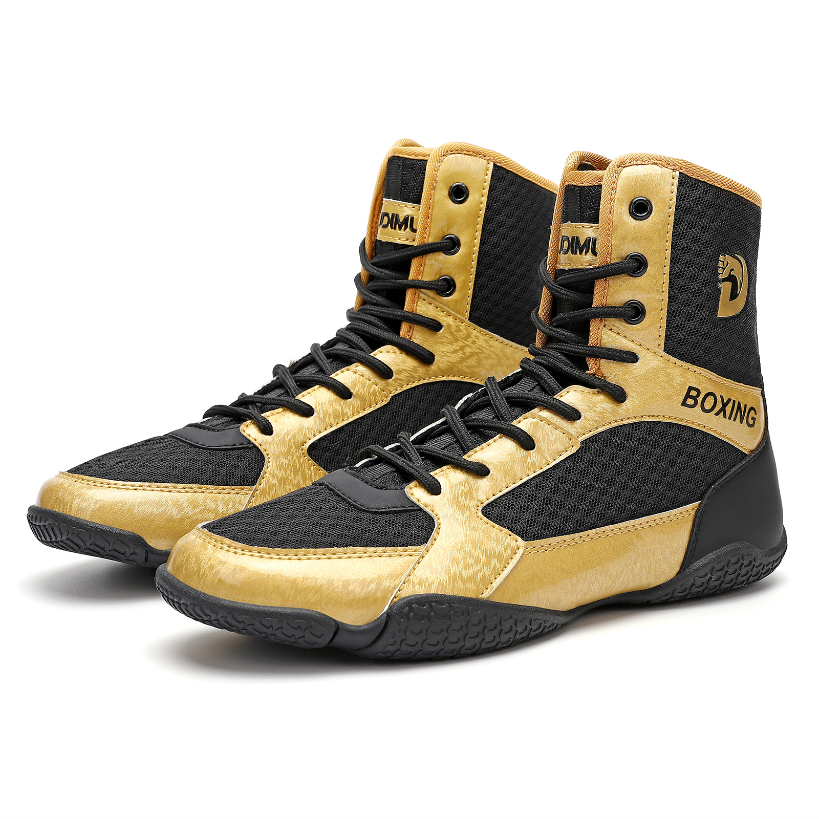Men's Professional Boxing Shoes, Professional Muay Thai Shoes, Sanda Training Shoes, Combat Shoes, Free Kickboxing Shoes, Competition Wrestling S