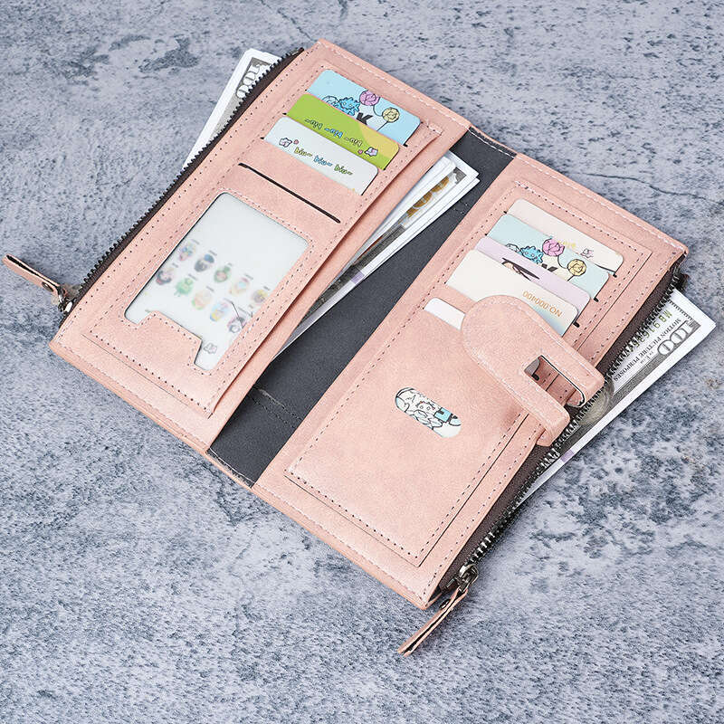 2024 New Women's Long Wallet Fashion Phone Bag PU Leather Multi-Card Slot Clutch Coin Purse