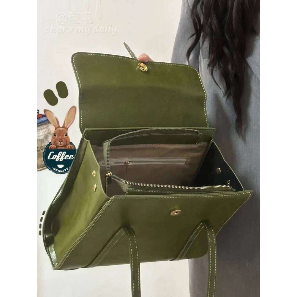 Luxury Bag JIAERDI Green Vintage Handbags Women High Street Pu Leather Large Capacity Casual Shoulder Tote Bag Female Y2k Handbag Aesthetic