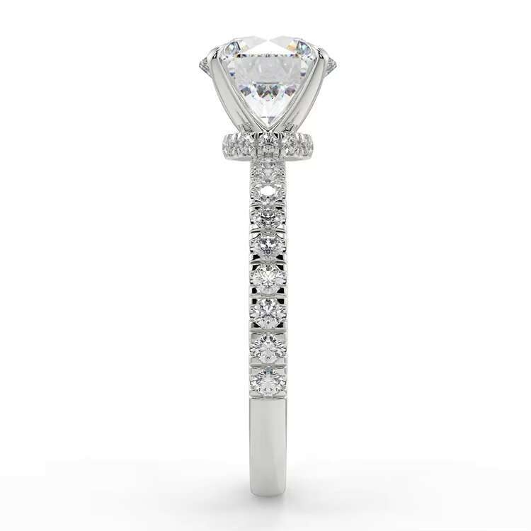 Moissanite 14K Gold Diamond Ring Big Gold Ring Jewelry Rings Engagement