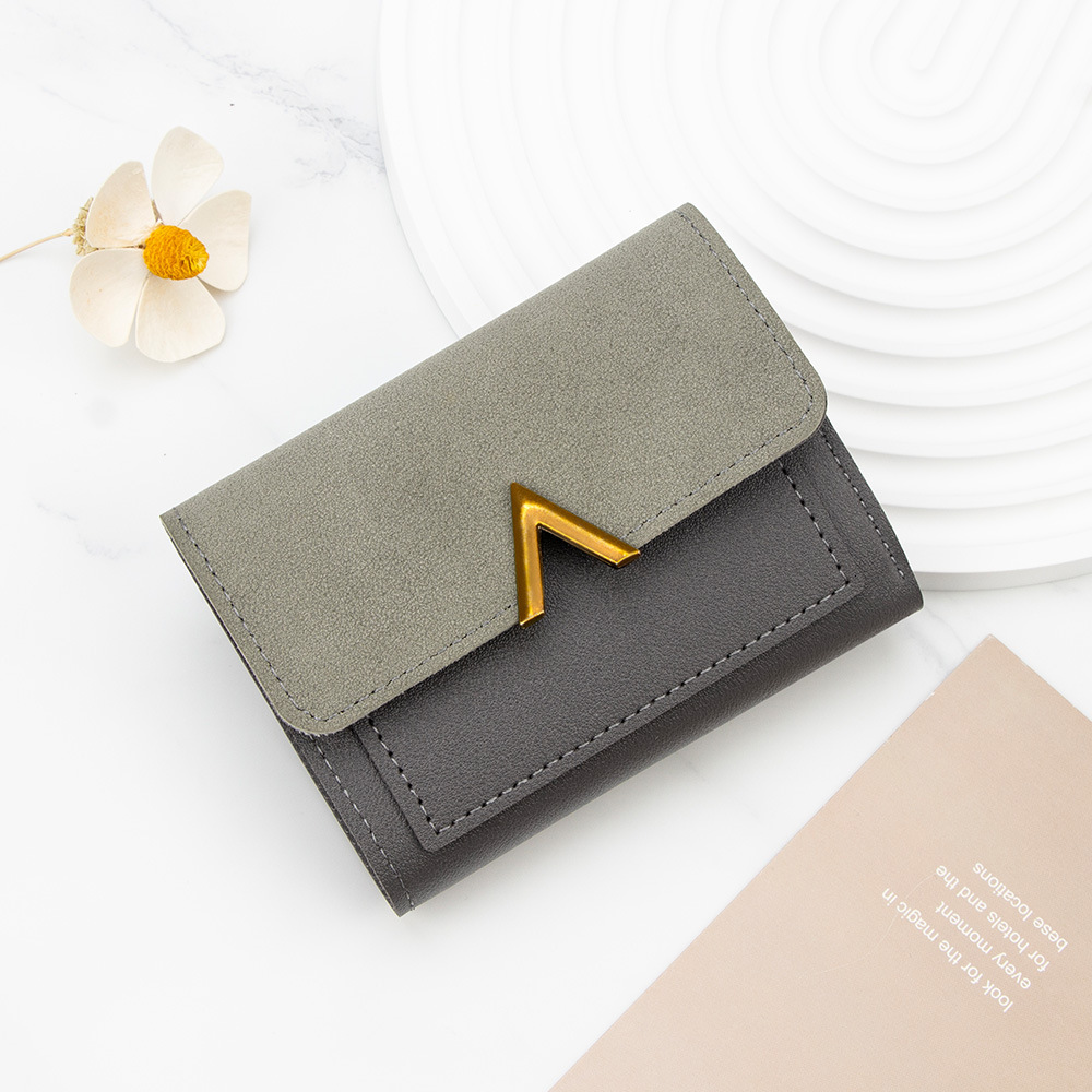 Free Shipping 2025 New Designer Bag New Korean Style Simple Women's Wallet Short Large Capacity Girls' Wallet Student Small Card Holder Coin