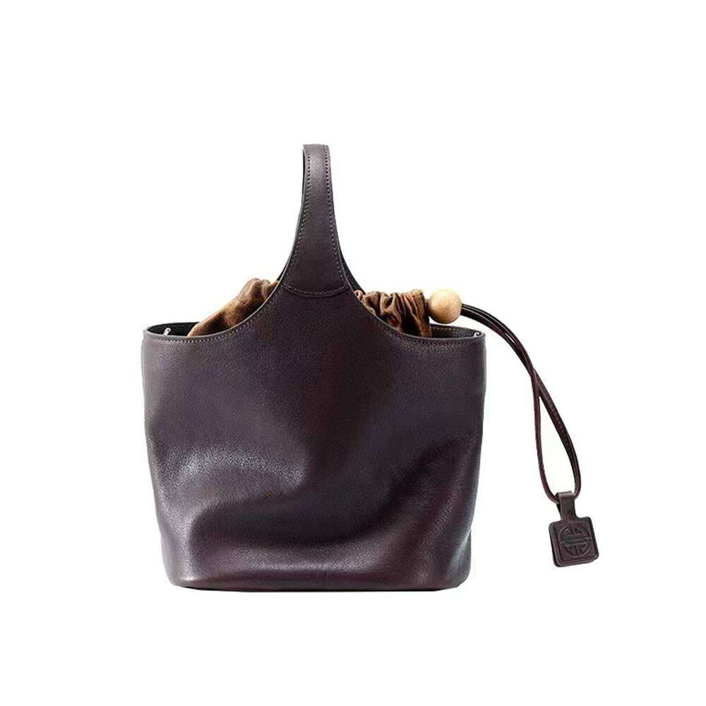 New Fashion Retro Flower Cabbage Basket Large Capacity Handbag Solid Color Simple Daily Casual Bouquet