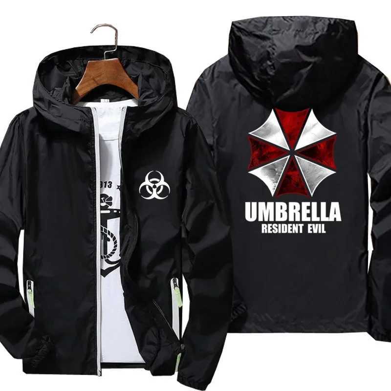 Mens Movie Umbrella Reflective Thin Jacket Sunscreen Skin Hooded Windbreaker Pilot Sports Jacket Beach Bicycle Pilot L W250623