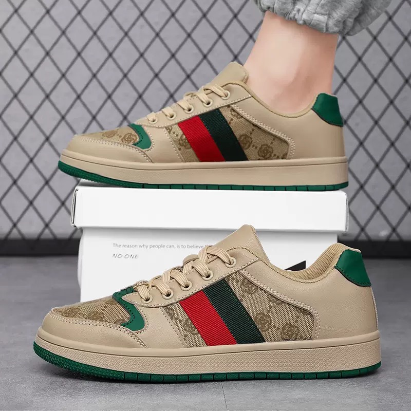 Designer Casual Shoes Couple Shoes Spring and Summer 2024 Luxury Appearance Design Men's Tide Shoes Leather Sports Casual Breathable Board Shoes 