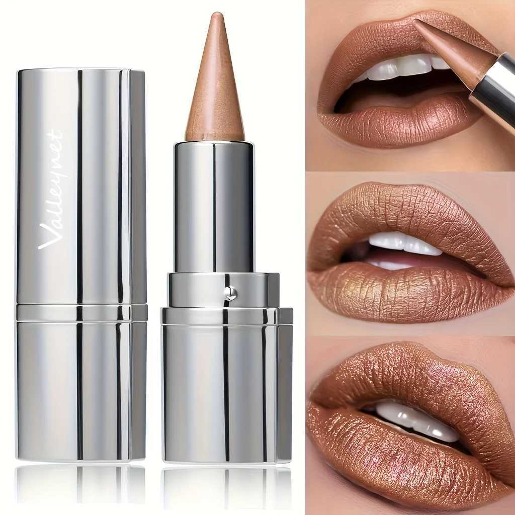 Waterproof Glitter Lipstick - Long-Lasting Shimmering Lipstick with Metallic Finish All Skin Types Adult Use Beauty Lipstick XJ250623