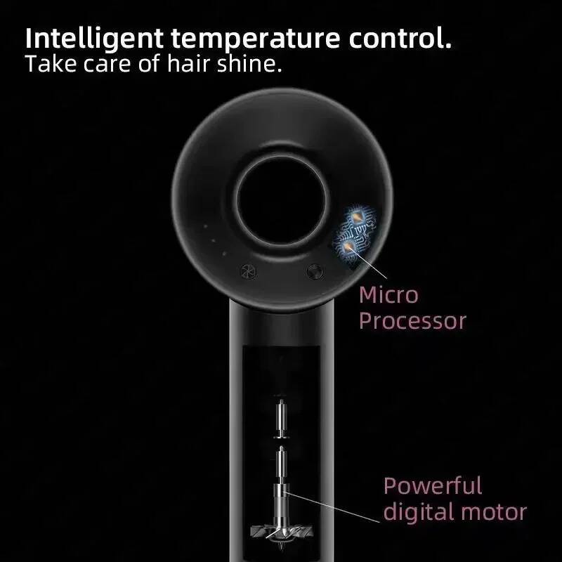 Professional Hair Hot Cold Wind Air Brush Hairdryer Negative Lonic Blow Dryer Strong PowerDryer Salon Tool 1500W 3th Gear