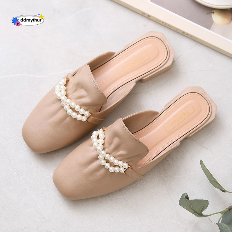 Four Seasons Casual Closed-Toe Half Slippers Women, Suitable for Outdoor and Indoor Use, Fashionable 2025 New Style Mules, Lazy Women's Sandals d