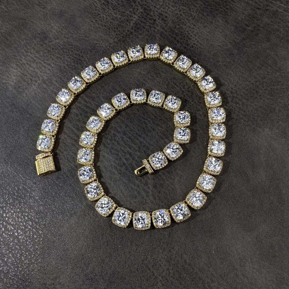 Wholesale Fashion Hip Hop Jewelry Silver Flower Cluster Tennis Necklace Bracelet for Women Men