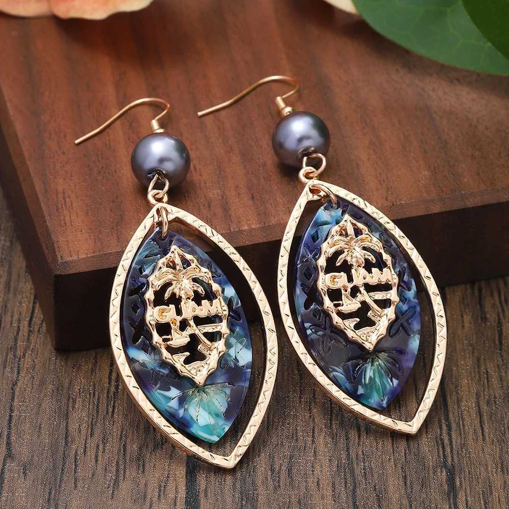 Fashion Acrylic Geometric Drop Earrings for Women Accories New Tren Pearl Earring Daily Party Prom Jewelry Vacation GiftXJ250623