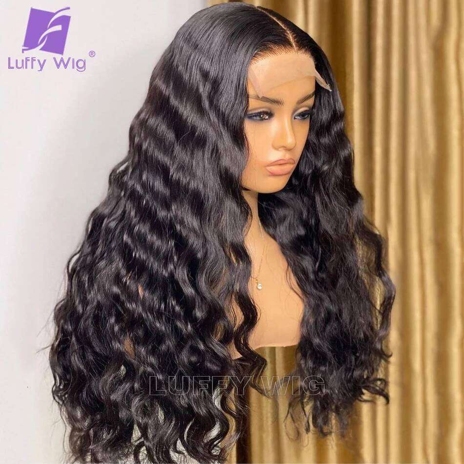 Wet and Wavy Closure 5x5 PU Silk Base 13x6 Lace Front Human Wigs Pre Plucked Remy Brazilian Hair Scalp Top Wig
