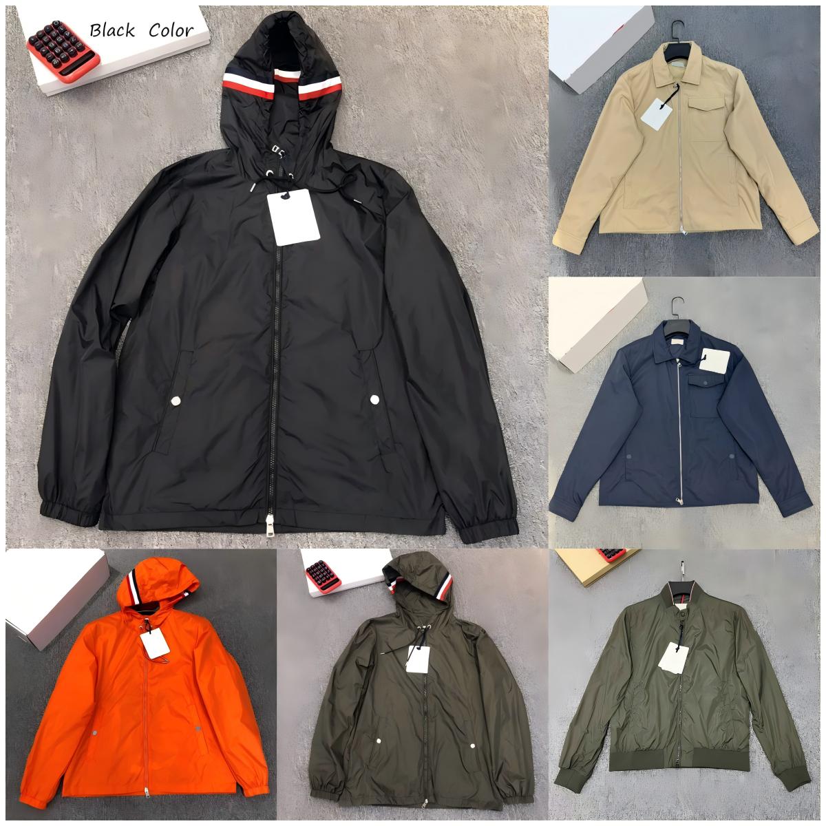 M1 designer jacket mens Windbreaker Spring Autumn waterproof Zipper Colorful Fashion with NFC Hooded Mens sports Raincoat Outerwear High Quality varsity jacket