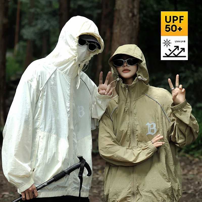 Summer UPF50+ Sunscreen Jacket Men Women New Ultra-light Couple Skin Jacket Outdoor Cycling UV Protection Tops Mens Clothing W250623