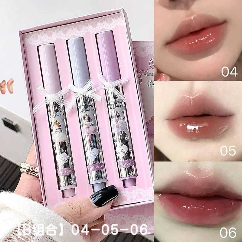 Peach Jelly Lip Glaze Non-stick Lip Tint Lasting Cosmetics Liquid Lip Moisturizing Crystal Lipstick Korean Glass Gloss MakeupXJ250623